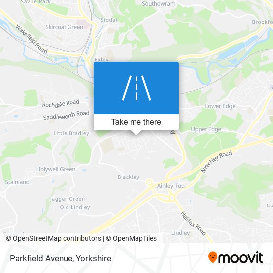 Parkfield Avenue map