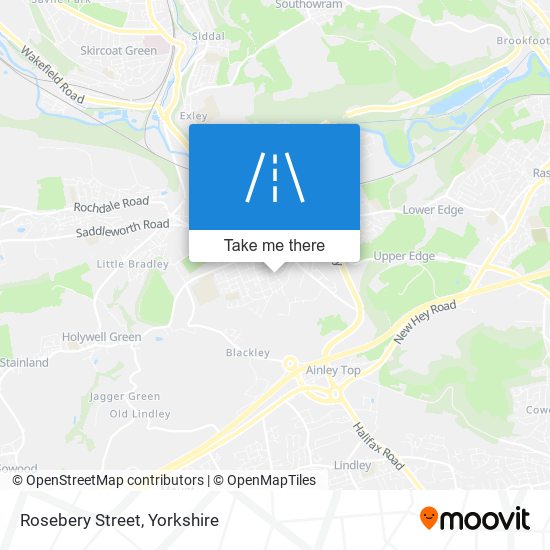 Rosebery Street map
