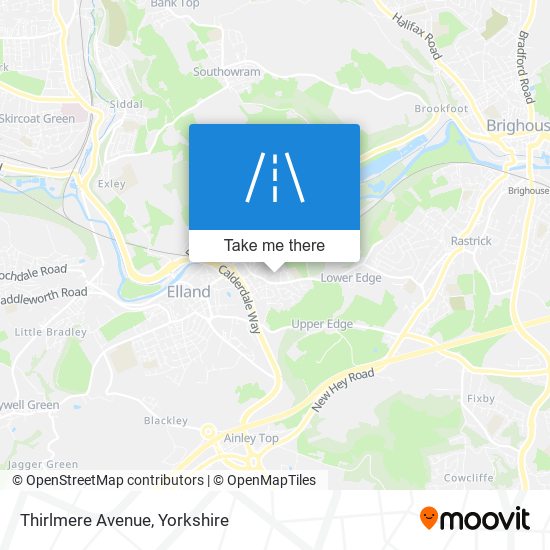 Thirlmere Avenue map