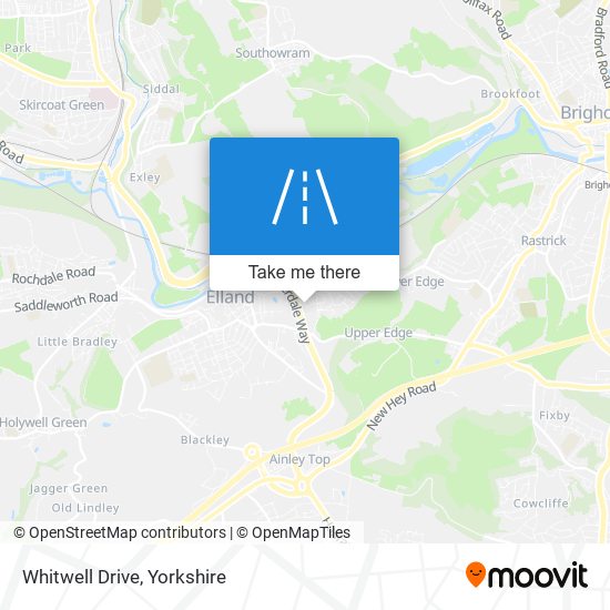 Whitwell Drive map