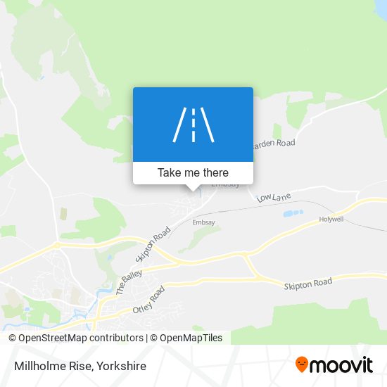 Millholme Rise map