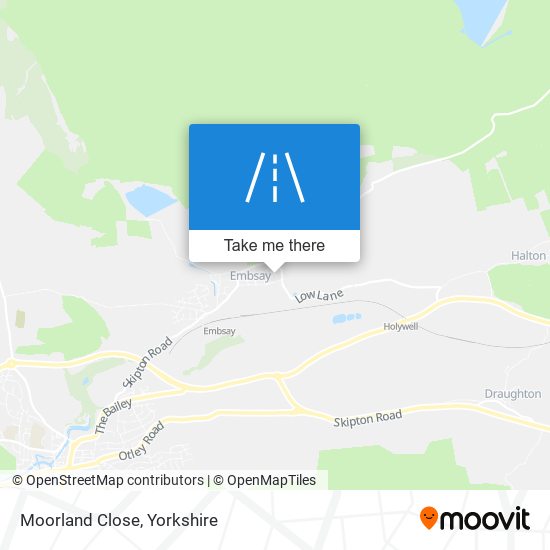 Moorland Close map
