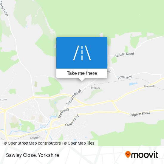 Sawley Close map
