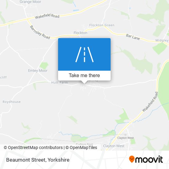 Beaumont Street map