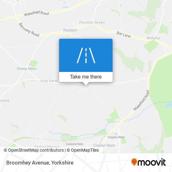 Broomhey Avenue map