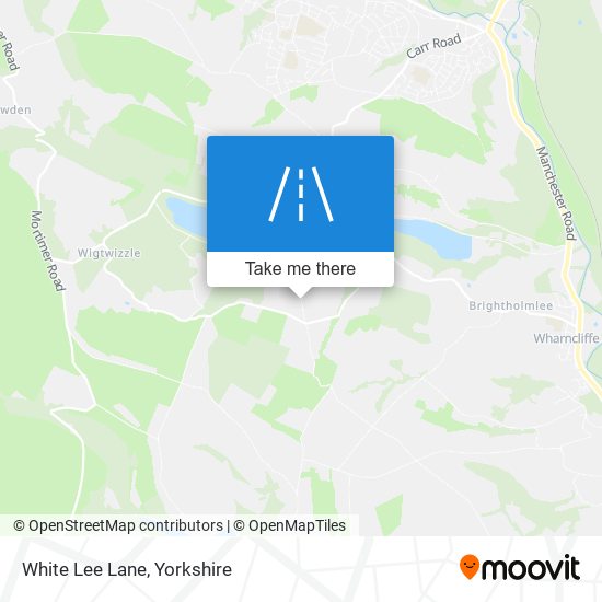White Lee Lane map