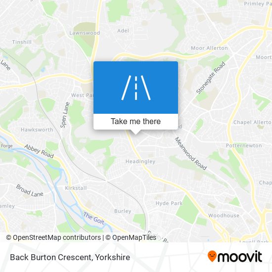 Back Burton Crescent map