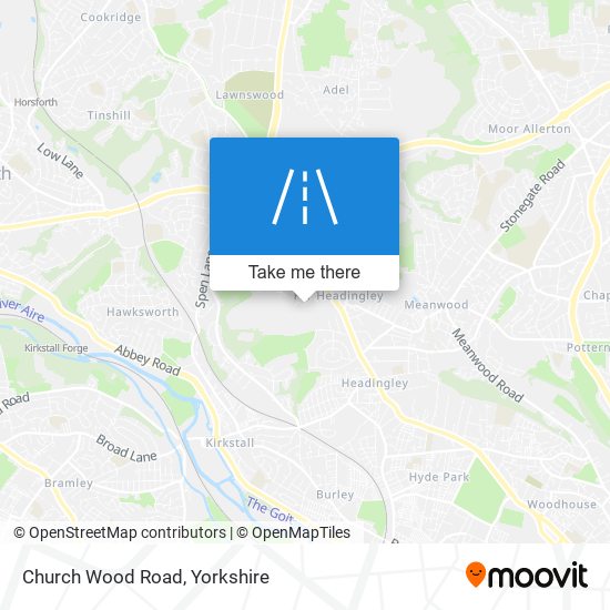 Church Wood Road map