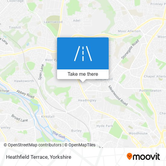 Heathfield Terrace map