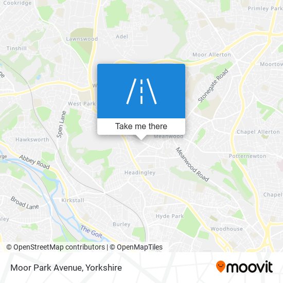 Moor Park Avenue map