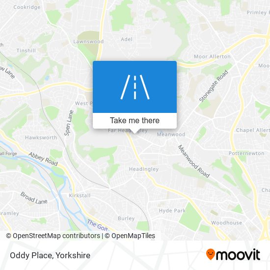 Oddy Place map