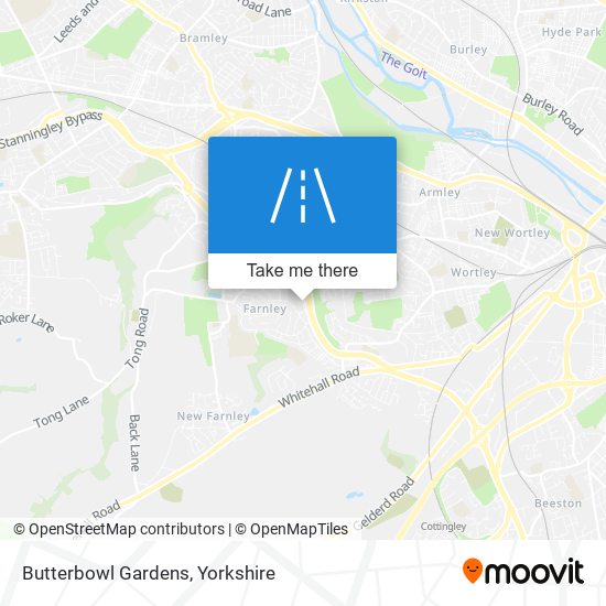 Butterbowl Gardens map