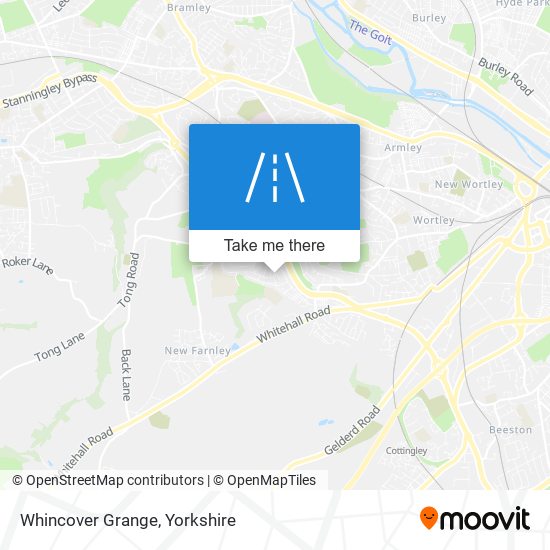 Whincover Grange map