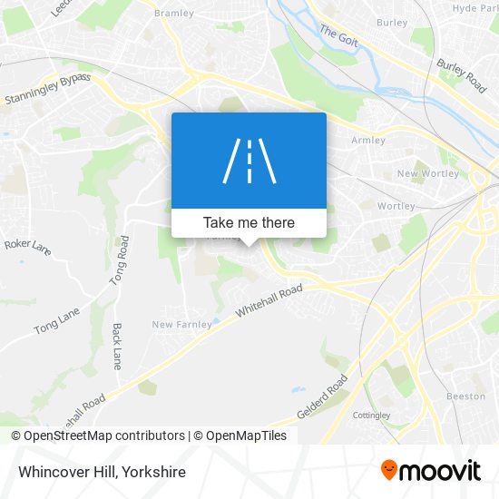 Whincover Hill map