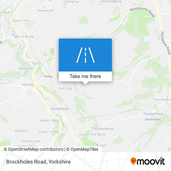 Brockholes Road map