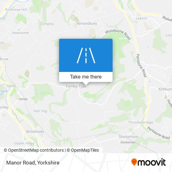 Manor Road map