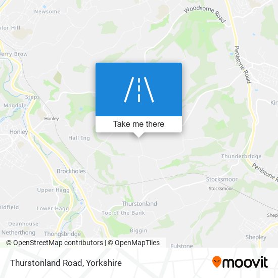 Thurstonland Road map