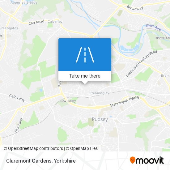 Claremont Gardens map
