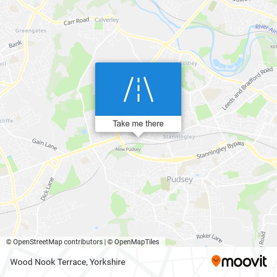 Wood Nook Terrace map
