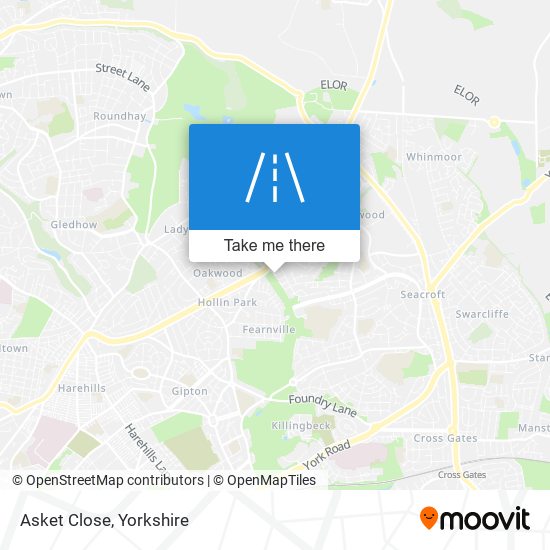 Asket Close map