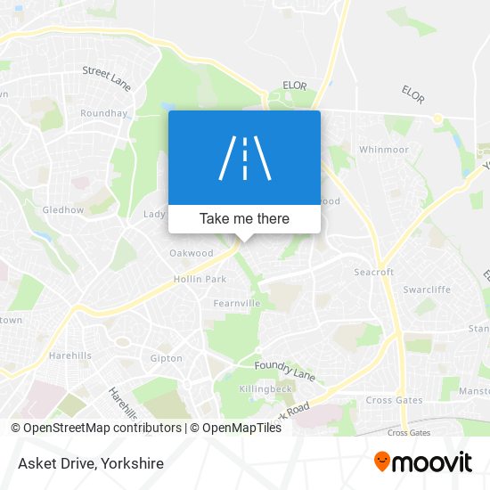 Asket Drive map