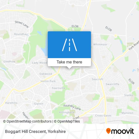 Boggart Hill Crescent map