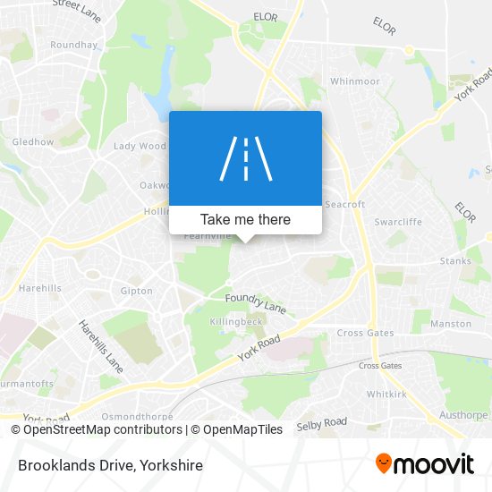 Brooklands Drive map