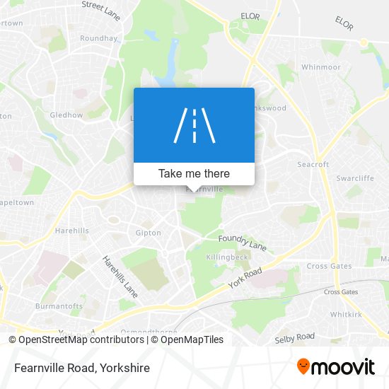 Fearnville Road map
