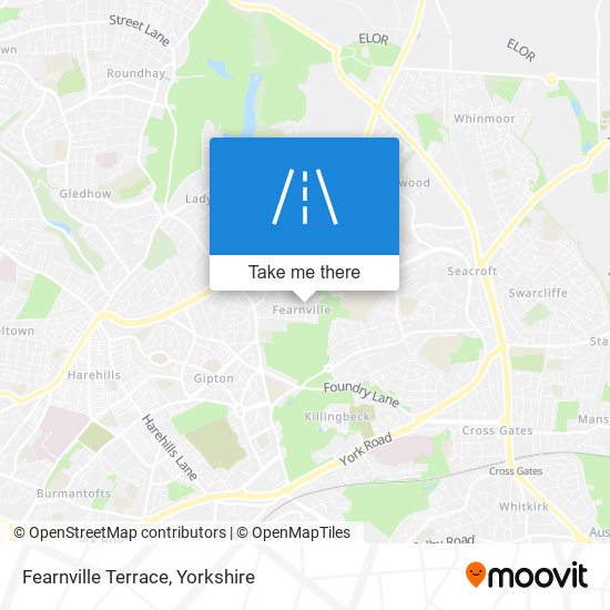 Fearnville Terrace map