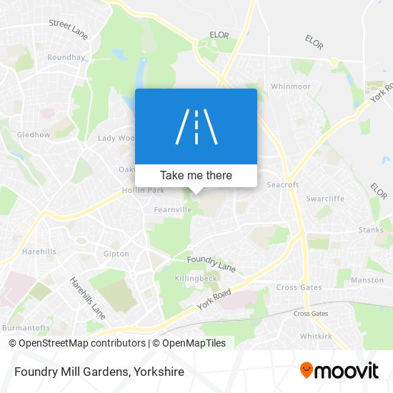 Foundry Mill Gardens map