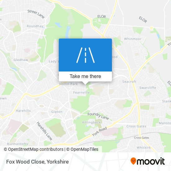 Fox Wood Close map