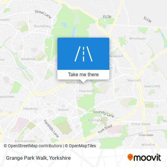 Grange Park Walk map