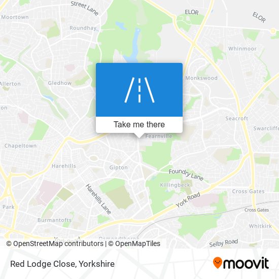 Red Lodge Close map