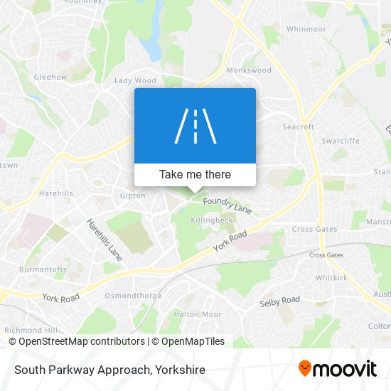 South Parkway Approach map
