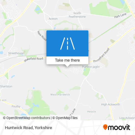 Huntwick Road map