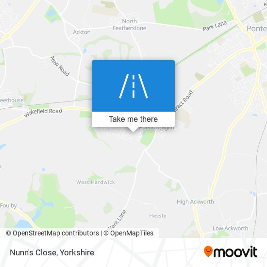 Nunn's Close map