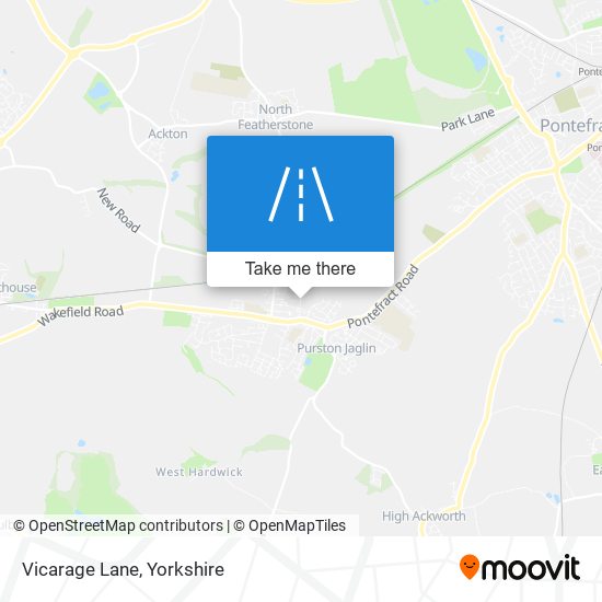 Vicarage Lane map