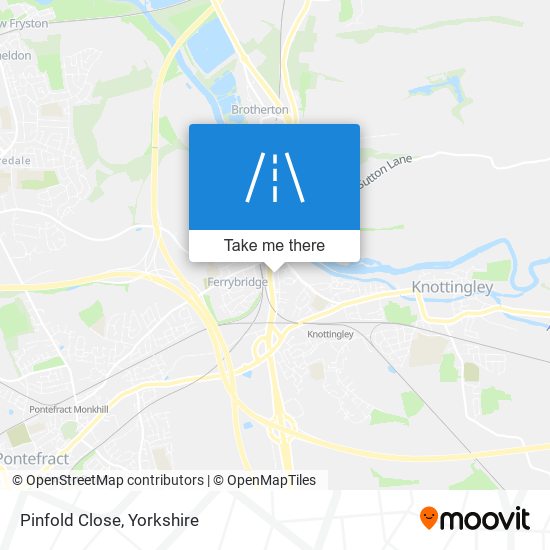 Pinfold Close map