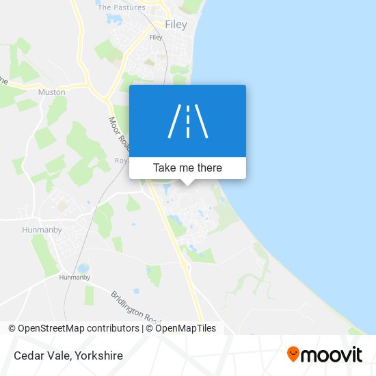 Cedar Vale map