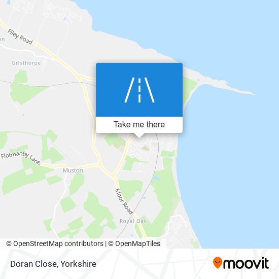 Doran Close map
