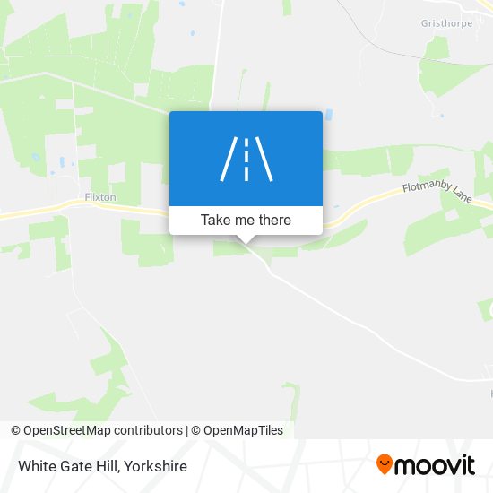 White Gate Hill map