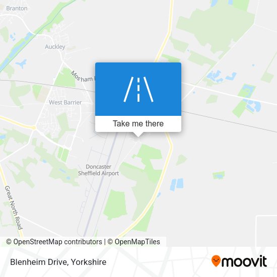 Blenheim Drive map