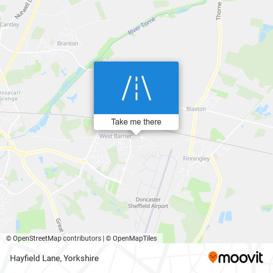 Hayfield Lane map