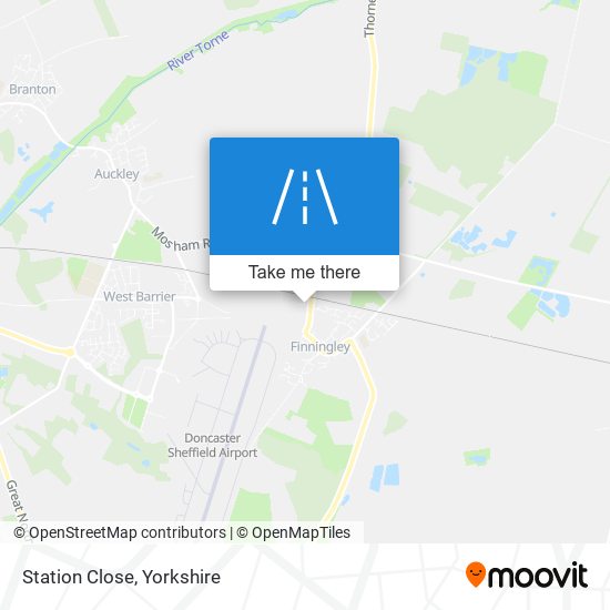 Station Close map