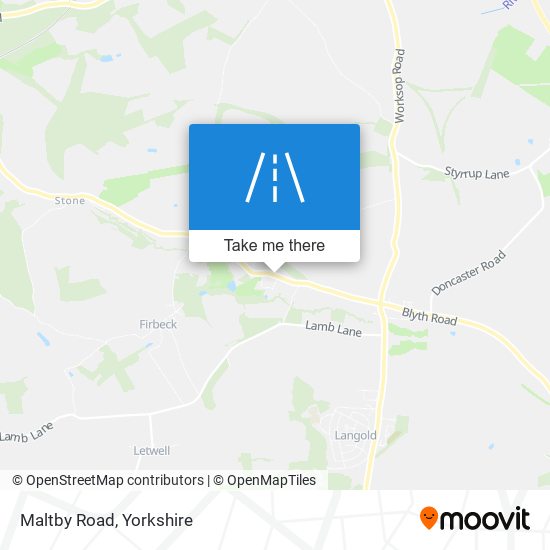 Maltby Road map