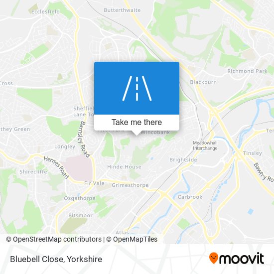 Bluebell Close map