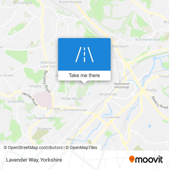 Lavender Way map