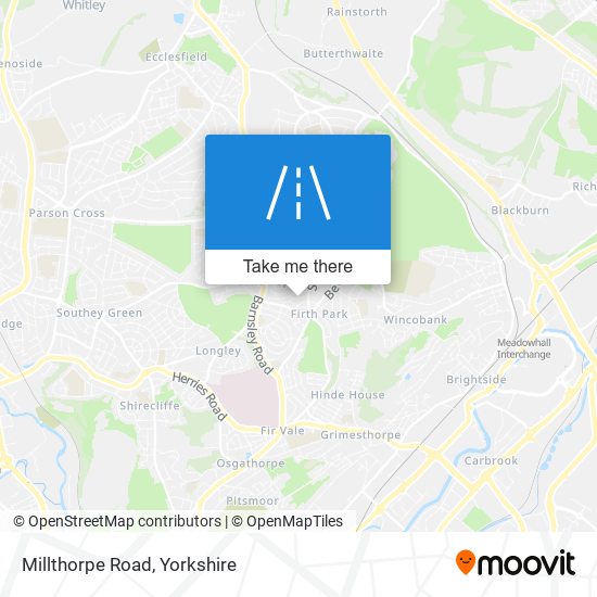 Millthorpe Road map