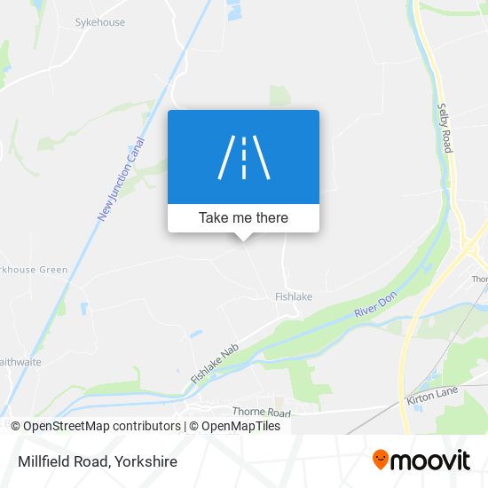 Millfield Road map