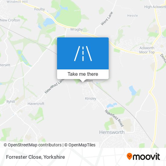 Forrester Close map